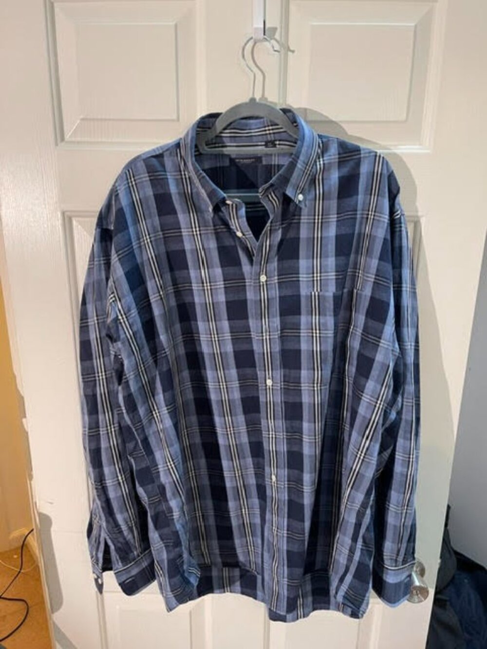Burberry Men’s Plaid Dress Shirt XL